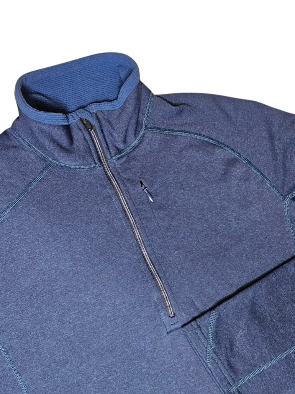 Patagonia Capilene Performance Midweight Base Layer Zip Top Mens M Blue Outdoors
